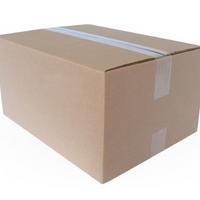 Crownhill - Boîte d'expédition en carton ondulé - 10 po L x 10 po l x 6 po H - Paquet de 25-Matériaux : Kraft ondulé