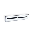 Azar Displays Acrylic Wall Mount Nameplate Sign Holder with Magnetic Tape, 10 Pack (129920)-Clear Acrylic