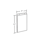 Azar Displays – Porte-affiche vertical en acrylique à fixation murale, 11 x 7 po, transparent, 10/paquet (162716)-Le cadre est fabriqué en plastique transparent épais de 0,100 po, ce qui permet un visionnement facile