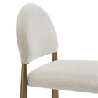 Modway Hayley Upholstered Fabric Counter Stool - Brass Cream-8