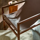 Modway - Sonora Cuir Fauteuil à bandoulière - Brun de muscade-Barre-brancard
