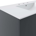 Modway - Vitality 36" Vanette de salle de bain - Gris blanc-Assemblée requise