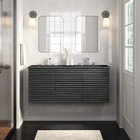Modway Render 48" Wall-Mount Bathroom Vanity - Charcoal/Black-MDF and Particleboard