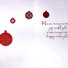 Rosedale - Cartes de souhaits Noël Gold / Enveloppes - 5-1/2 po x 8 po - Décorations scintillantes - Paquet de 6-Imprimées sur un papier de qualité non couché