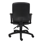 Nicer Furniture - chaise de travail ergonomique en PU avec accoudoirs en boucle-Bouton de réglage de la tension du dos