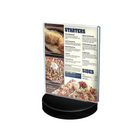 Azar Displays 2-Sided Round Base Sign Holder, 10 Pack (108705)-Dimensions: 8.5 H x 5.5 W"
