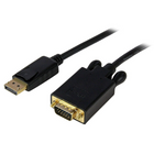 StarTech  Câble convertisseur actif DisplayPortMC vers VGA, adaptateur DP vers VGA, 1920 x 1200, noir, 6 pi-Permet de connecter une source compatible DisplayPort directement à un écran ou à un projecteur VGA sans adaptateur ni câble supplémentaire