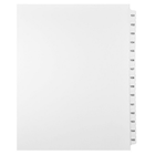 Mark Maker – Ensemble d’onglets séparateurs juridiques blancs, 1/15 onglets, format lettre, sans trous, numéros 151 à 165-Onglets séparateurs blancs, 1/15 onglets