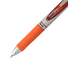 Pentel EnerGel Liquid Gel Refillable Grip Pen Retractable - 0.7mm - Orange  -0.7mm/stainless steel
