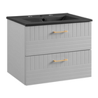 Modway Daybreak 24" Bathroom Vanity - Light Grey/Black-Modern Bathroom Vanity