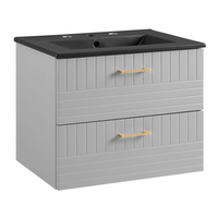 Modway Daybreak 24" Bathroom Vanity - Light Grey/Black-Modern Bathroom Vanity