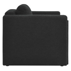 Modway - Visible Tissu Boucle Fauteuil - Noir-Coussinets de pied non marqués