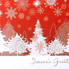 Mill Brook Studio - Cartes de souhaits Noël / Enveloppes - 5-3/8 po x 7-3/4 po - Souhaits de la Saison: Arbres - Paquet de 18-Cartes de souhaits qualité boutique