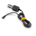 CAT – Chargeur de voiture 4,8 A avec 2 ports USB et cordon Lightning certifié Apple tressé en nylon de 6 pi-Décharge de traction avancée aux deux extrémités