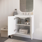 Modway Bryn 24" Wall-Mount Bathroom Vanity - White-Wall-Mount Design