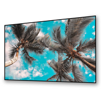 Elunevision - 125 '' 16: 9 Reference 4K Audio Weave Slim Écran à cadre fixe-Écran de projection électrique