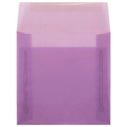 JAM Paper Enveloppes carrées de 6,5 x 6,5 po, lilas violet translucide, 50/paquet (241332378i)-Enveloppe en papier violet