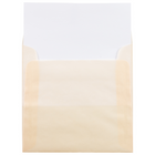 JAM Paper Enveloppes translucides, 5,5 x 5,5 po, ocre printanier, 250/paquet-Taille des enveloppes : 5,5 x 5,5 po