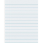 Papier de composition Pacon 8,5 po x 11 po Blanc non pressé large réglé, Paquet de 1000 (PAC2401)-Liaison blanche claire et lisse