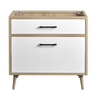 Modway Maverick 36" Bathroom Vanity Cabinet Sink Basin Not Included - Oak/White-Tapered Rubberwood Legs