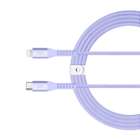 LOGiiX - Vibrance Braid 1,2 M USB-C vers Lightning - Lavande-Câble USB-C vers Lightning de 1,2 m (*3,94 pi) pour charger et synchroniser les appareils Lightning.