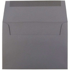 JAM Paper A6 Invitation Envelopes, 4.75 x 6.5, Dark Grey, 250 Pack (36396433H)-Blank interior for personalized message