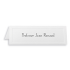 St. James™ – Cartes-tentes gaufrées Overtures® traditionnelles, pliables à 8 1/2 x 2 3/4 po, blanc, 100 cartes-Cartes-tentes gaufrées traditionnelles
