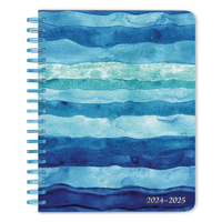 BrownTrout - 2024-2025 Plato Académique Courants Marins Hebdomadaire/Mensuel Planificateur de Bureau - 15.2 x 19.7 cm-Beaucoup d'Espace - Chaque jour prévoit beaucoup d'espace pour que vous puissiez y inscrire votre planning, vos notes et vos rendez-vous