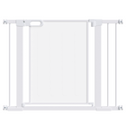 Porte pour animaux de compagnie en métal PawHut - 29,5"-40,6" avec porte à fermeture automatique-Bloc de verrouillage inférieur pour une stabilité accrue