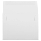 JAM Paper Enveloppes Strathmore A6 en papier recyclé, fini toilé blanc éclatant, 250/paquet-Intérieur vierge où écrire un mot personnalisé