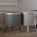 Koble - ZAIN la table d'appoint intelligente, chêne / beige / argent-Assemblage partiel