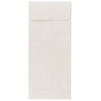 JAM Paper Enveloppes à ouverture au sommet et rabat droit gommé, 4 1/2 x 10 3/8 po, blanches, 1000 par paquet-Blanc