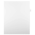 Mark Maker – Onglets séparateurs juridiques blancs, 1/25 onglets, format lettre, sans trous, numéro 7, 25/paquet-Onglets séparateurs blancs, 1/25 onglets