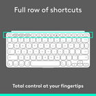 Logitech - Keys-To-Go 2, clavier sans fil portable pour iPad avec protection intégrée - Pale Grey -Application Logi Options+: personnalisez l'ensemble des touches de fonction du clavier pour un travail en déplacement simple et efficace (disponible sous Windows et macOS uniquement)