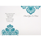 Rosedale – Cartes de souhaits et enveloppes dorées, A Note Of Thank You, 5 1/2 x 8 po, 6/paquet (19900)-Cartes de souhaits de qualité comparable à celles qu’on retrouve dans un magasin spécialisé