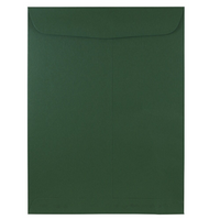 JAM Paper Enveloppes à ouverture au sommet pour catalogue, 9 x 12 po, vert foncé, 25/paquet (31287529)-9 x 12 po