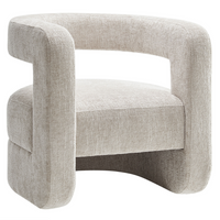 Modway Jaylin Upholstered Chenille Accent Chair - Dove Grey-Chenille Upholstery