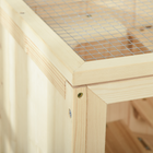 PawHut - 31,5 poH Cage pour Hamster en Bois de Sapin-L'étagère inférieure peut être utilisée pour ranger la nourriture du hamster et d'autres objets divers