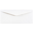 JAM Paper Enveloppes format livret à rabat commercial gommé, 4 1/2 x 10 3/8 po, blanches, 1000 par paquet-Blanc