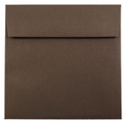 JAM Paper Enveloppes carrées de 7,5 x 7,5 po, brun chocolat, 1000/paquet (227912749b)-Enveloppes carrées pour invitation