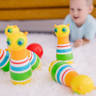 Melissa & Doug, Sunny Patch, Jeu de quilles Giddy Buggy, 6 quilles en forme d'insectes, 1 boule en plastique-5