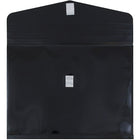 JAM Paper Enveloppes format livret en plastique, fermeture autoagrippante, exp. de 2 po, lettre, 9 3/4 x 13 po, noir, 12/pqt-Taille : 9 3/4 x 13 po