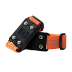Impacto - Crampons à glace en acier à crampons moyens polyvalents - Taille unique - Noir avec sangles orange - 1 paire-S’adapte au milieu de la chaussure pour éviter les glissades et les chutes dans des conditions glacées et humides