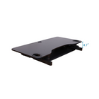 Support de bureau debout réglable en hauteur Rocelco de 45 pouces avec plateau de clavier coulissant et rétractable-45" de large peut contenir 3 moniteurs et un ordinateur portable