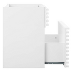 Modway Render 18" Wall-Mount Bathroom Vanity Cabinet - White-Sink Basin and Fixtures Not Included