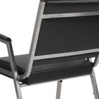 Flash Furniture HERCULES Series Black Antimicrobial Vinyl Bariatric Medical Reception Arm Chair-2.5" Thick Foam Padded Seat