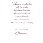 Mill Brook Studio - Cartes de souhaits Noël / Enveloppes - 5-3/8 po x 7-3/4 po - Joyeux Noël: Cadeaux sur une couronne - Paquet de 18-Imprimées sur un papier de qualité non couché