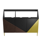 Modway - Alchemist 48" Armoire de toilette de salle de bain (lavabo non inclus) - Or noir-Placage de bois de chêne