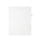 Mark Maker Legal Exhibit Index Tab White Single Tabs, 1/15th Cut, Letter Size, No Holes, Letter T, 25 Pack-White Single Tabs, 1/15th Cut