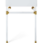 Modway Redeem 24" Acrylic Wall-Mount Bathroom Vanity - Clear/White-Wall-Mount